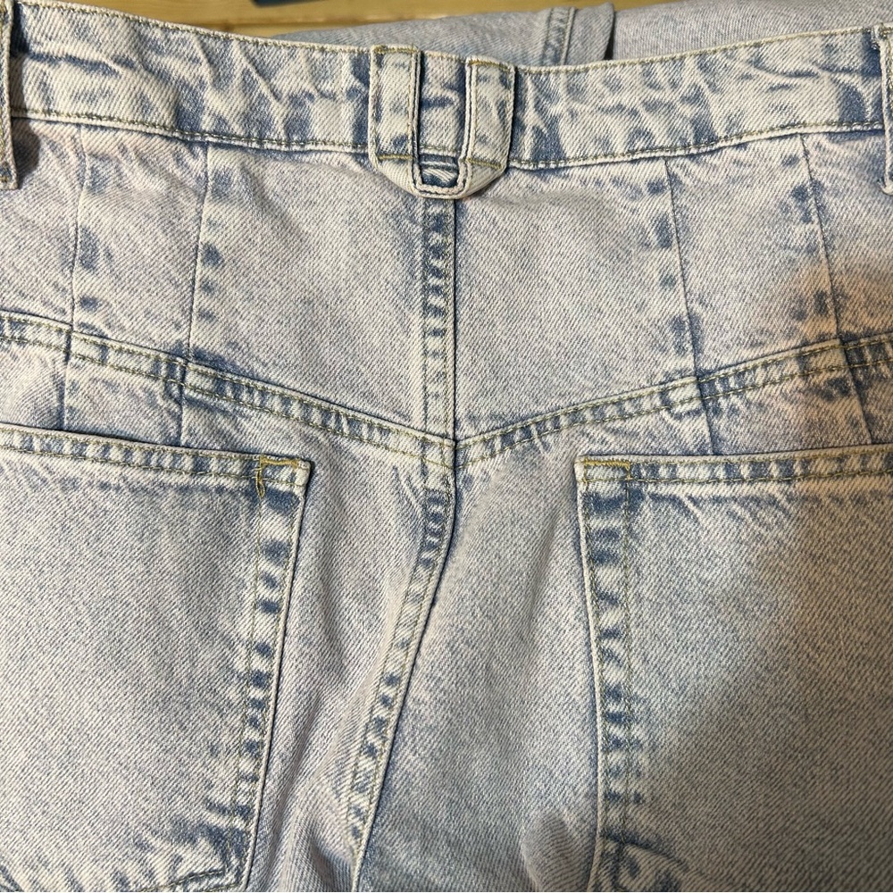 ARRANGE Sydney Denim Barrel Leg Cotton Jeans Light Purple 8 Baggy Utility Cargo - Picture 9 of 9